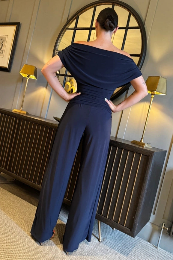 Carbon Luxe Jumpsuit in Navy