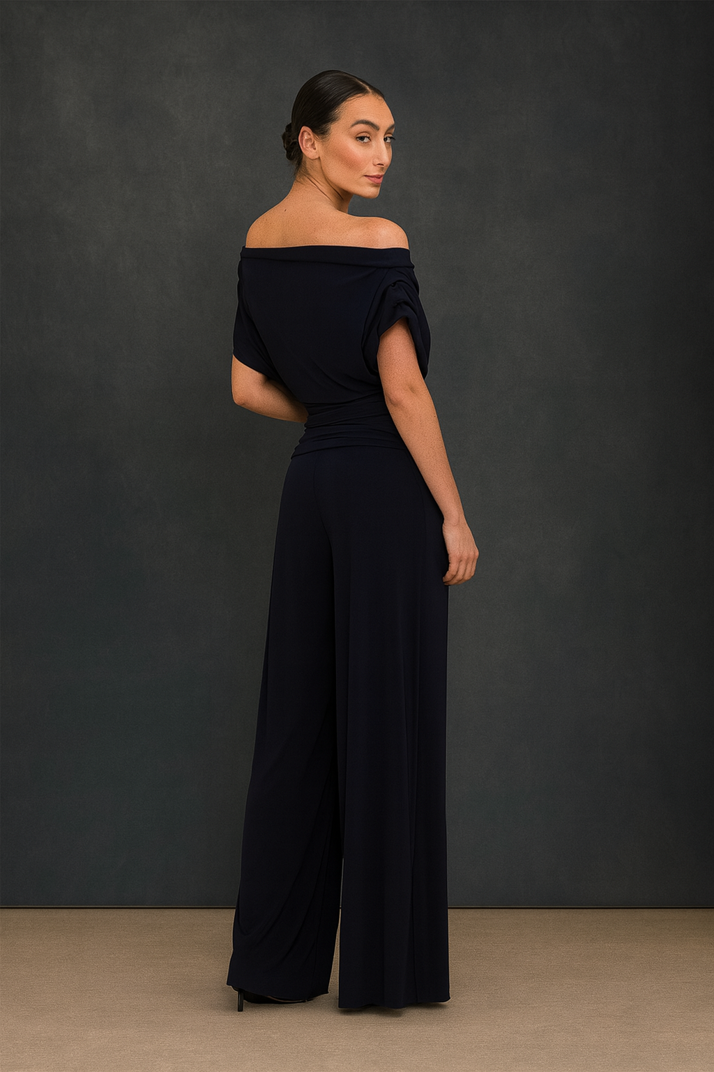 Carbon Luxe Jumpsuit in Navy