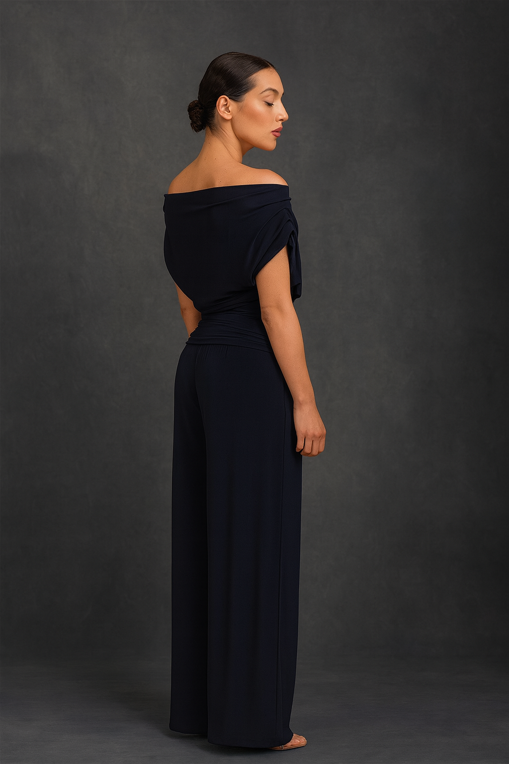 Carbon Luxe Jumpsuit in Navy
