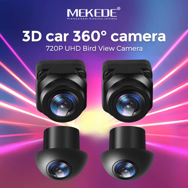 UHD 3D 360 ° Panoramic Camera Rear View Camera Car Bird'S-Eye View System Rear/Front/Left/Right 4 Cameras 3D 360 ° Camera