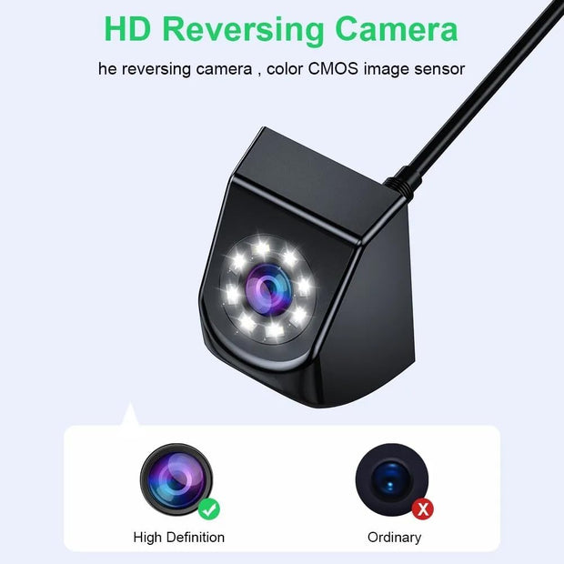 Car Backup Camera, AHD 1080P Metal 170° Wide Angle Rearview Reversing Camera,Pmd2A-S Clear Night Vision IP69 Waterproof Reverse Rear View Camera for Universal Cars, SUV, Trucks, RV