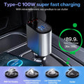 Retractable 4-in-1 Car Charger