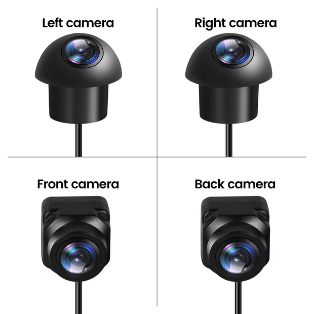UHD 3D 360 ° Panoramic Camera Rear View Camera Car Bird'S-Eye View System Rear/Front/Left/Right 4 Cameras 3D 360 ° Camera
