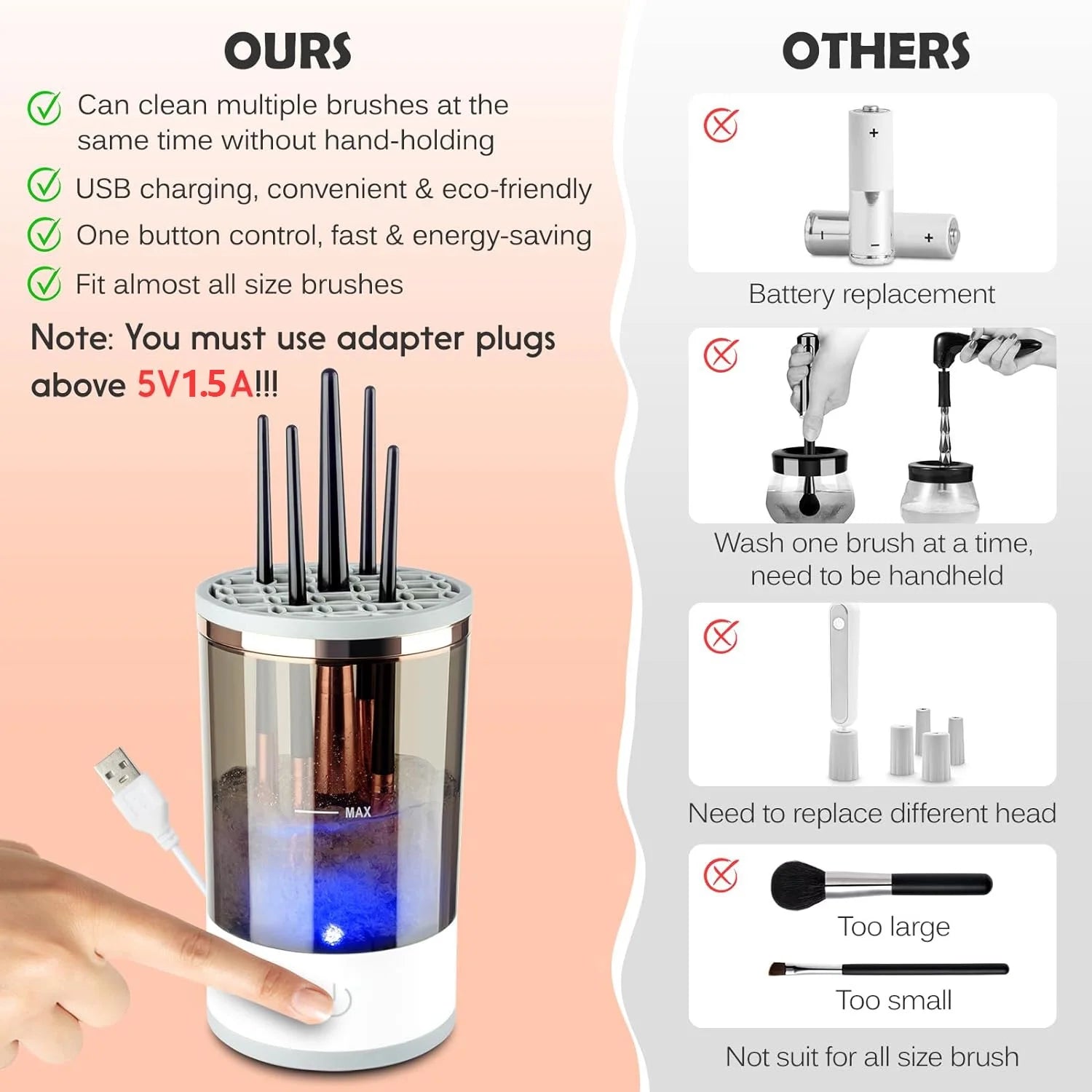 Makeup Brush Cleaner Machine