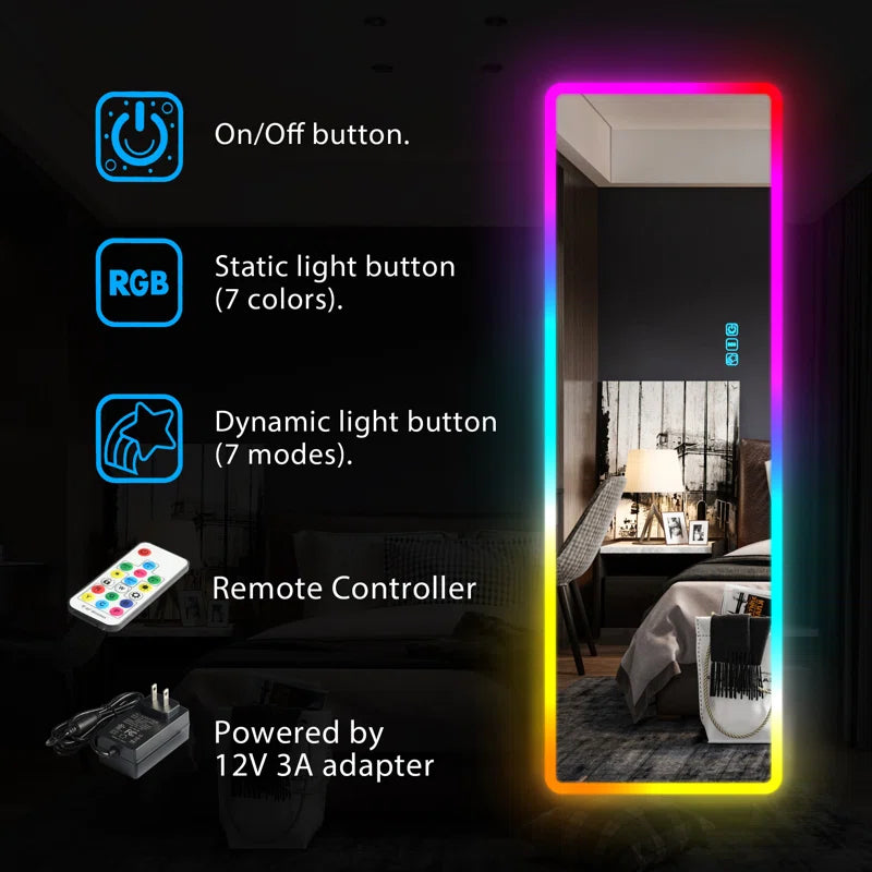 Color-Changing Full Body Mirror