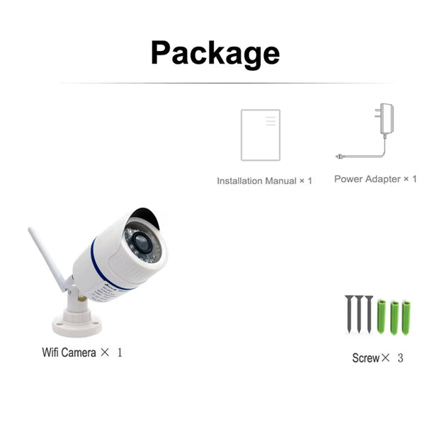 4MP Bullet IP Cameras Wifi Home Surveillance Security Wireless Video Outdoor Waterproof HD Camara Onvif Camhipro Camhi