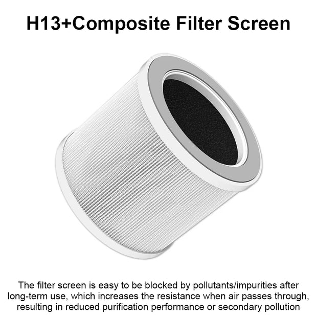Air Purifier for Home Portable Air Cleaner with Timer Mini Desktop HEPA Filter Air Freshener Eliminate Odor