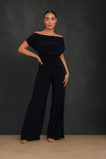 Carbon Luxe Jumpsuit in Navy