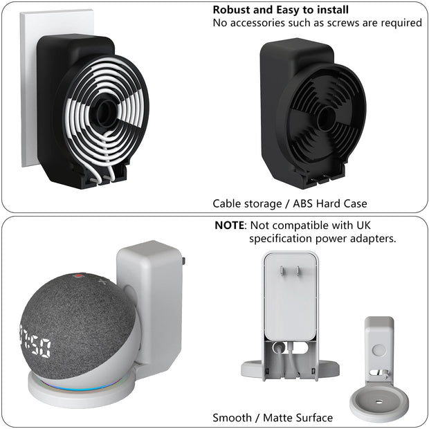 Wall Outlets Holder for Echo Dot 5th Gen