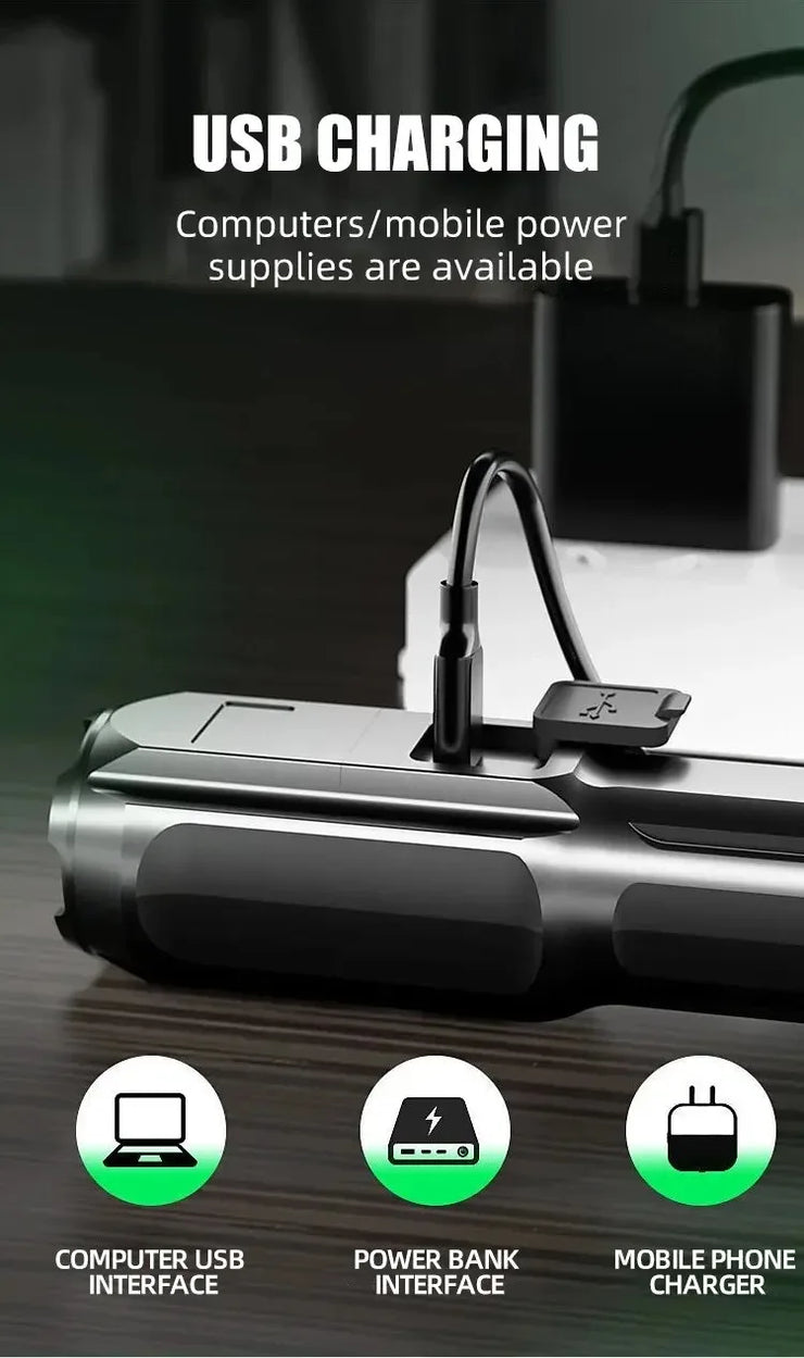 Edc Flashlight Powerful Gadget
