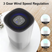 Air Purifier for Home Portable Air Cleaner with Timer Mini Desktop HEPA Filter Air Freshener Eliminate Odor