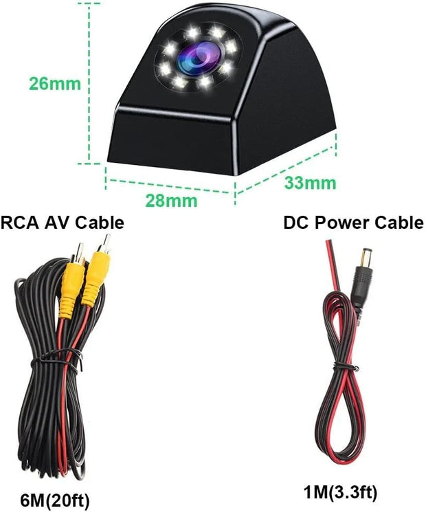 Car Backup Camera, AHD 1080P Metal 170° Wide Angle Rearview Reversing Camera,Pmd2A-S Clear Night Vision IP69 Waterproof Reverse Rear View Camera for Universal Cars, SUV, Trucks, RV