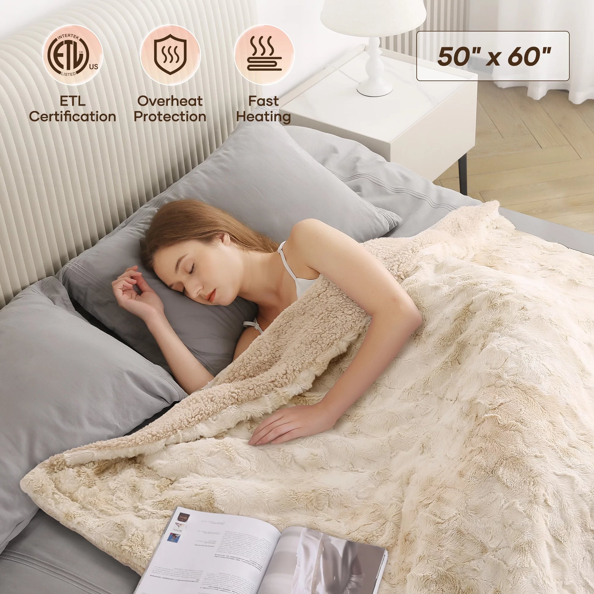 Electric Heated Throw Blanket