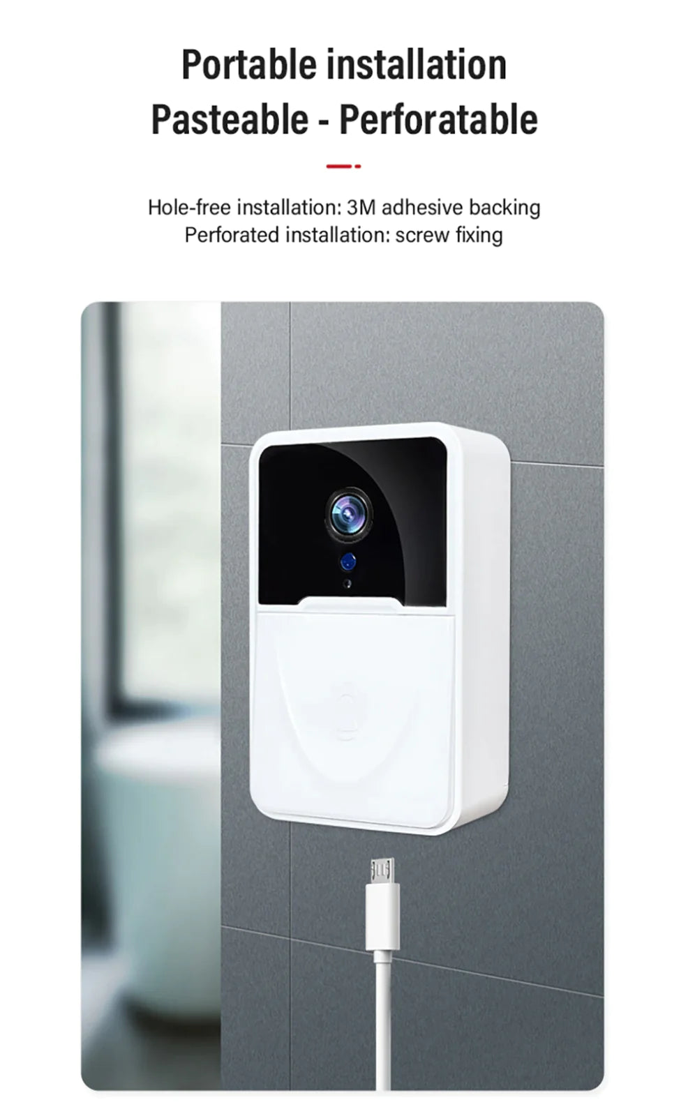 Wireless Security Video Doorbell