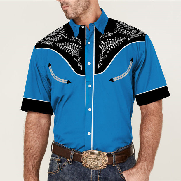 3D Personalized Printing T-shirt Summer Loose Short Sleeve Lapel Shirt Casual Streetwear Clothing For Men