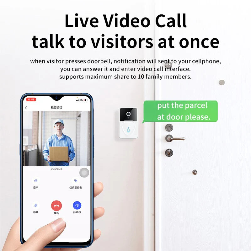 Wireless Security Video Doorbell