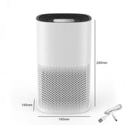 Air Purifier for Home Portable Air Cleaner with Timer Mini Desktop HEPA Filter Air Freshener Eliminate Odor