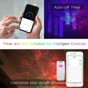 Tuya Wifi Smart Star Projector Galaxy for Holiday Party APP Control Smart Home Nebula Projector Works for Google Home Alexa